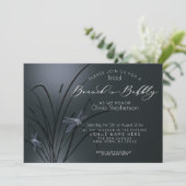 Brunch en Bubble Dusty Blue Dragonfly Kaart (Staand voorkant)