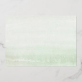 Brunch en Bubble Elegant Greenery Vrijgezellenfees Folie Uitnodiging (Achterkant)