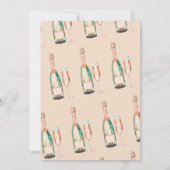 Brunch en Bubble Elegante Bridal Shower Uitnodigin Kaart (Achterkant)