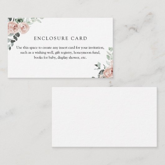 Brunch en Bubble Floral Custom Enclosure Kaart (Voorkant / Achterkant)