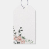 Brunch en Bubble Floral Vrijgezellenfeest Gift Lab Cadeaulabel (Achterkant)