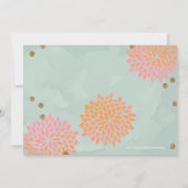 Brunch en Bubble Glitter Waterverf Shower Invite Kaart (Achterkant)