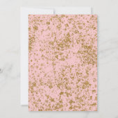 Brunch en Bubble goudglitter spatten achterover Kaart (Achterkant)