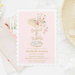 Brunch en Bubble Pink Floral Kaart<br><div class="desc">Onze Brunch en Bubbly Pink Floral uitnodigingen zullen de toon zetten voor uw fantastische vrijgezellenfeest. Met prachtige bloemen en een blush achtergrond zijn deze uitnodigingen zeker een hit. Maak uw feest pop met deze prachtige uitnodigingen. De meeste letters kunnen worden bewerkt. Overeenkomende items in onze winkel Cava Party Design.</div>