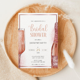 Brunch en Bubble Roos Gold Prosecco Vrijgezellenfe Kaart