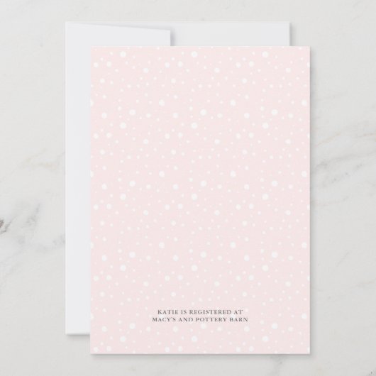 Brunch en Bubble | Roze Floral Bridal Brunch Kaart (Achterkant)