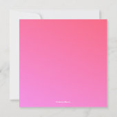 Brunch en Bubble Roze Vrijgezellenfeest Kaart (Achterkant)