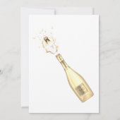 Brunch en Bubble Turquoise en Gold Marbling Ink Kaart (Achterkant)