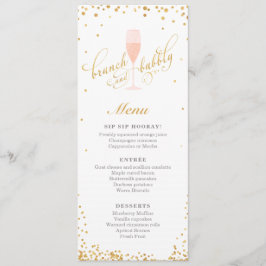 Brunch en Bubble Verloving | Shower Menu