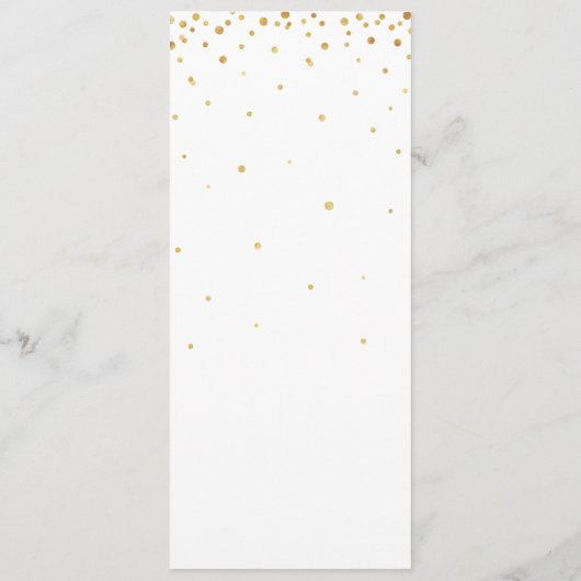 Brunch en Bubble Verloving | Shower-menu Menu (Achterkant)