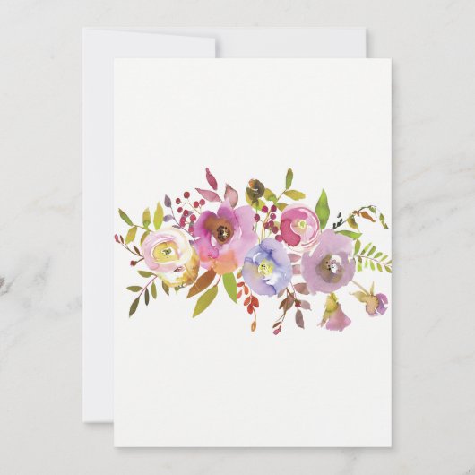 Brunch en Bubble Vrijgezellenfeest Bloemen Uitnodi Kaart (Achterkant)