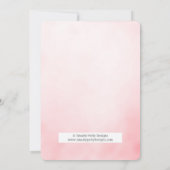 Brunch en Bubble Vrijgezellenfeest Glitter Invitat Kaart (Achterkant)