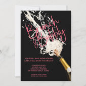 Brunch en Bubble Vrijgezellenfeest Kaart (Voorkant)