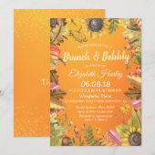 Brunch en Bubble Vrijgezellenfeest Maple Leaves Pu Kaart (Voorkant / Achterkant)