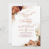 Brunch en Bubble Vrijgezellenfeest Rust Pampas Gra Kaart (Voorkant)