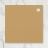 Brunch en Bubble Vrijgezellenfeest Square Bedankjes Labels (Achterkant)