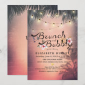 Brunch en Bubble Vrijgezellenfeest Summer Beach Pa Kaart (Voorkant / Achterkant)