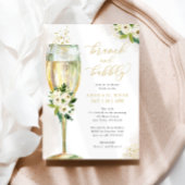 Brunch en Bubble White Gold Vrijgezellenfeest Kaart