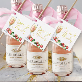 Brunch en Bubbly Aardbeien Liefde en Bedankt Bedankjes Labels