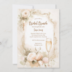 Brunch en Bubbly bruids douche uitnodiging-br1 Kaart