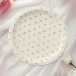 Brunch en Bubbly Champagne Bow Vrijgezellenfeest Papieren Bordje