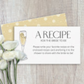 Brunch en Bubbly Champagne Recept voor de bruid Informatiekaartje