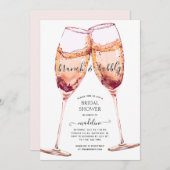 Brunch en Bubbly Champagne Toast Vrijgezellenfeest Kaart (Voorkant / Achterkant)