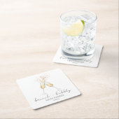 Brunch en Bubbly Champagne Toast Vrijgezellenfeest Kartonnen Onderzetters (Insitu)