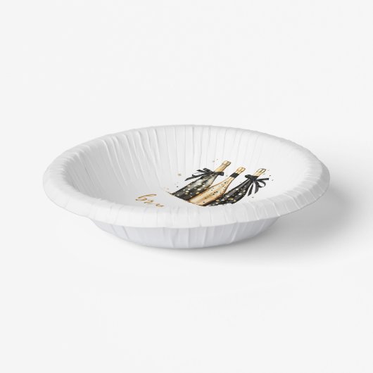 Brunch en Bubbly Champagne Verjaardag Brunch Party Papieren Kommen (Gebogen)