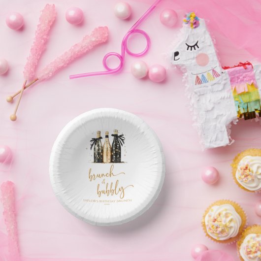 Brunch en Bubbly Champagne Verjaardag Brunch Party Papieren Kommen (Feest)