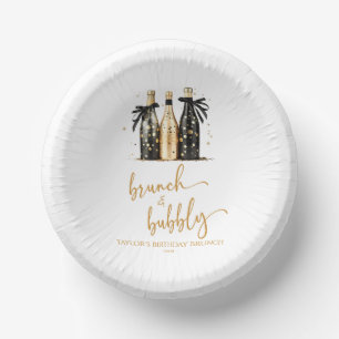 Brunch en Bubbly Champagne Verjaardag Brunch Party Papieren Kommen