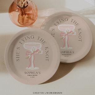 Brunch en Bubbly Champagne Vrijgezellenfeest Decor Papieren Bordje