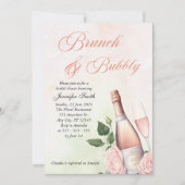 Brunch en Bubbly Champagne vrijgezellenfeest Kaart (Voorkant)