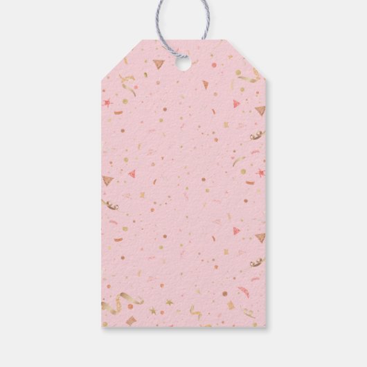 Brunch en Bubbly Dank u Vrijgezellenfeest Gift Lab Cadeaulabel (Achterkant)