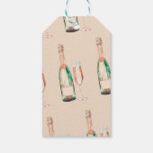 Brunch en Bubbly Elegant Vrijgezellenfeest Cadeaulabel (Achterkant)