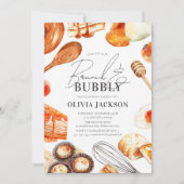 Brunch en Bubbly Elegant Waterverf Vrijgezellenfee Kaart (Voorkant)