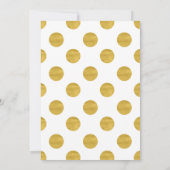 Brunch en bubbly floral stripe gouden vrijgezellen kaart (Achterkant)