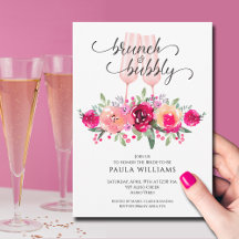 Brunch en Bubbly Floral Vrijgezellenfeest