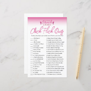 Brunch en Bubbly Galentines Chick Flick Game Quiz