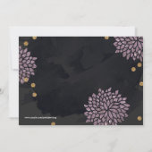 Brunch en Bubbly Glitter Waterverf Douche Uitnodig Kaart (Achterkant)