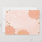 Brunch en Bubbly Glitter Waterverf Douche Uitnodig Kaart (Achterkant)