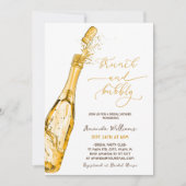 Brunch en Bubbly Gold Champagne Vrijgezellenfeest Kaart (Voorkant)