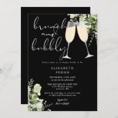 Brunch en Bubbly Greenery Vrijgezellenfeest Kaart (Voorkant / Achterkant)