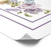 Brunch en Bubbly Lavendel en Lila Vrijgezellenfees Poster (Hoek)