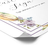 Brunch en Bubbly Lavendel en Lila Vrijgezellenfees Poster (Hoek)