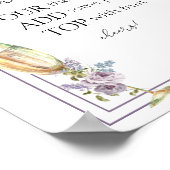 Brunch en Bubbly Lavendel en Lila Vrijgezellenfees Poster (Hoek)