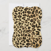 Brunch en Bubbly Leopard Turquoise Vrijgezellenfee Kaart (Achterkant)