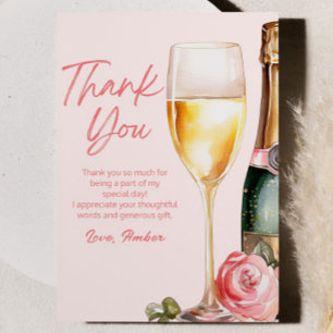 Brunch en Bubbly Mimosa Champagne Verjaardagsbrunc Bedankkaart