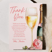 Brunch en Bubbly Mimosa Champagne Vrijgezellenfees Bedankkaart