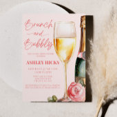 Brunch en Bubbly Mimosa Champagne Vrijgezellenfees Kaart